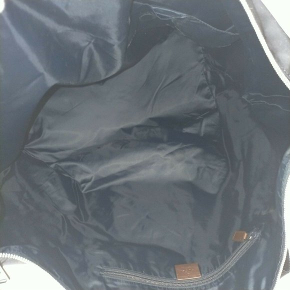 Gucci Boston Bag Navy Blue Nylon - Picture 8 of 9